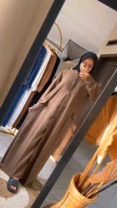 Gamis Motif Terbaru 2025 Greliya Maxi Dress Crinkle Model Baru
