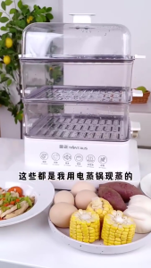 ❤SG Stock❤ 40L Steamer Cooker Food Steamer With Stainless Steel Egg Steamer Multifunction Food Steamer Cooker