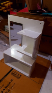 Rak Kosmetik Cermin Rias Mini / Rak Cermin Gantung Dinding