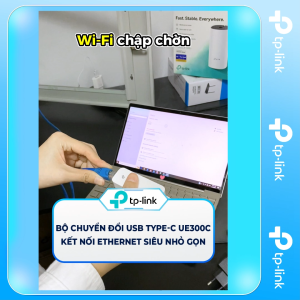Bộ Chuyển Đổi Mạng USB Type-C Sang Ethernet TP-Link UE300C Tốc Độ 100/1000 Mbps