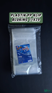 Plastik PP Klip 11x20 Tebal 50 Micron Kemasan Snack BluKing Zip Lock Zipper 11 x 20 Bungkus Keripik Kacang Cemilan Basreng