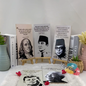 TENNESY HIASAN DINDING QUOTE TOKOH 15X30 CM WALL DECOR PAJANGAN KAYU DEKORASI DINDING KAMAR TIDUR RUMAH
