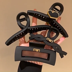 พรีเมี่ยมตัวอักษรที่หนีบผมสำหรับผู้หญิงแฟชั่นใหม่กริปเปอร์ผมคลิปเล็บ