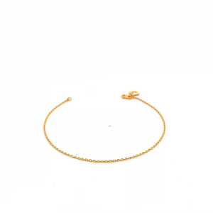 TIANSI 916 (22K) Gold Solid Sauh Bracelet 万字手链 | Rantai Tangan Sauh Bajet Emas 916
