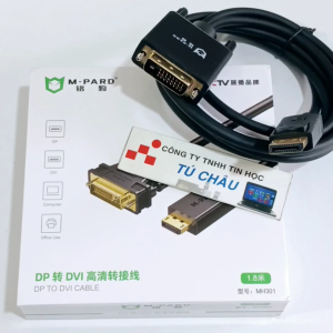 Cáp DisplayPort ra DVI dài 1.8M (DP to DVI Cable) / Chuẩn DVI-D (Chân Kim 24 - 1)