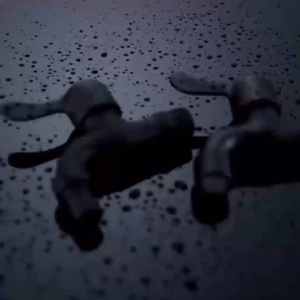 Kran Air Tembok dan Taman kamar mandi bak High Quality hitam - 1/2 Inch