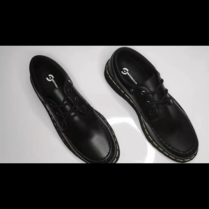 ORTHERUN - Sepatu Docmart Pria Tali 2 Hole Sepatu Pria Kerja Kantor Sepatu Oxford Pria Sepatu Sneakers Pria Low Boots Pria Hitam Casual Formal