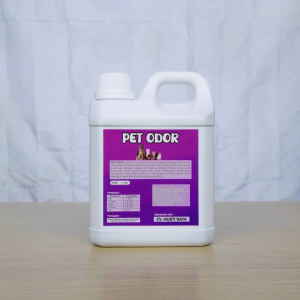 Penghilang Bau Kotoran Kucing dan Anjing PET ODOR - UNGU 1Liter Drigen