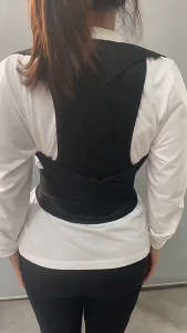 New Fashion Breathable Lumbar Support Belt Strap Posture Corset Adjustable Support Brace For Back Strong Support Lumbar Spine Back Support Steel plate