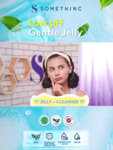 Somethinc Low PH Jelly Cleanser [BPOM Certified] | Sabun Cuci Muka | Membersihkan debu kotoran & minyak berlebih pada kulit | Menjaga kulit lebih cerah dan halus