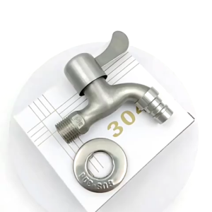 Vòi nước Vòi hồ tay gạt 1 đầu ra inox tay gạt cao cấp.