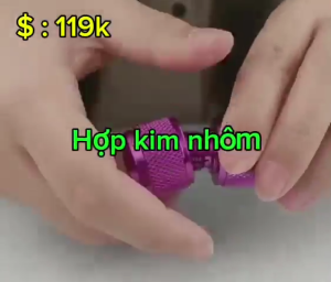 Tay cầm xoáy nhôm cỡ 25mm cho máy xăm hình dòng máy vòng pin