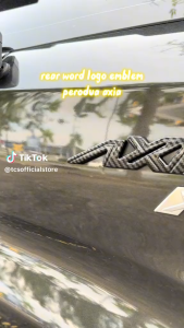 TCS new axia 2023-2025 FORGED CARBON rear logo emblem garnish accessories Automotive