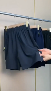 Quần Đùi Nam Eluy Quần Short Thể Thao Dáng Rộng Mặc Mùa Hè Thường Ngày Đi Biển Đi Ngủ Thoải Mái Quần Chun Dây Rút Có Khóa Kéo Túi Đựng Đồ Cá Nhân Tiện Lợi (3 Màu Đen Xanh Xám Và 2 Size M L) - Mã A001