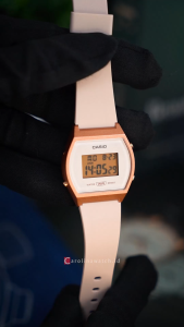 Jam Tangan Wanita Casio General LW-204-4A  Digital Dial Light Pink Resin Band