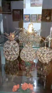 Crystal Nanas pear apple pajangan mewah swarlovsky Pir / Nanas / Apel Ornamen Kristal Buah / Dekorasi Ruang Tamu Kristal