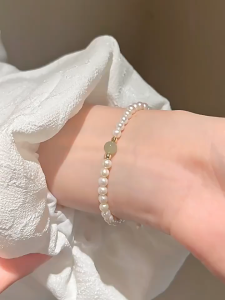 Vòng Tay Ngọc Trai Mix Đá Hetian May Mắn Lắc Tay Ngọc Trai Tặng Mẹ Ý Nghĩa - Bảo Ngọc Jewelry