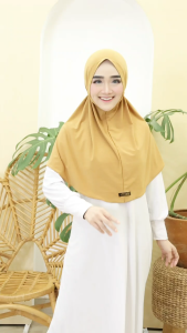 HIJAB BERGO SERIA TALI POLOS JERSEY KOREA/BERGO SERIA TALI POLOS JERSEY DAILY (Size L)