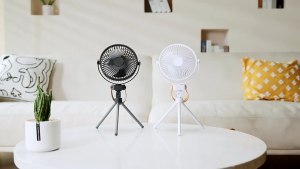 Camping Fan 20000mAh Portable Rechargeable Fan USB Hanging Desk Fan Outdoor Tripod Fan Silent Cooling Fan Camping Light