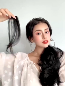 Klip Poni Samping / Poni Palsu Panjang Belah / Poni Samping Kiri / Poni Samping Kanan / Poni Palsu Jepit / Poni Klip Samping SH W08