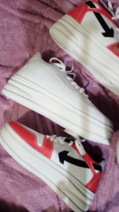 Sneakers Wanita Jilmei Stylish Lace-Up Breathable - Merah Anggur/Biru Laut/Zaitun