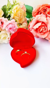 Cincin Couple Titanium Kawin Tunangan Hadiah Pasangan Pria Wanita Gold Anti Karat