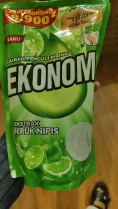 Ekonomi 650ml Sabun Cuci Piring Refill Pouch Dishwashing Aroma Jeruk Nipis Cairan Pencuci Piring