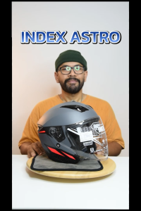 หมวกกันน็อค ASTRO รุ่น BLACK FROST กันน็อคเปิดหน้า 3 ขนาด M L XL ซึ่งมีแว่นกันแดด ซึ่งเป็นชุดของ TMBIKESHOP