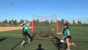 Baseball/Softball Grinder Net + Target (Jaring Latihan Baseball Softball Practice Net Kualitas Portable 2.1M X 2.1M) Aksesoris Latihan Bisbol