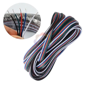 Dây điện 5 hàng 5 pin nhiều kích thước dây điện bẹ 4 kênh WRGB 5 kênh YWRGB cho đèn led thiết bị điện tử đồ gia dụng