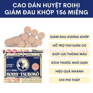 Cao dán huyệt Roihi Tsuboko giảm đau khớp 156 miếng của Nhật