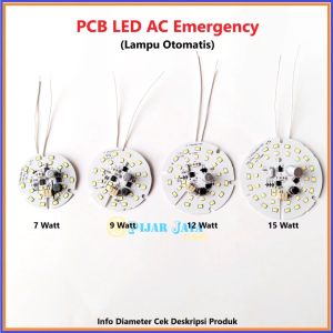 PCB LED AC Emergency Watt Lengkap 7W 9W 12W 15W Mesin Lampu Otomatis Lampu LED Magic AC DC
