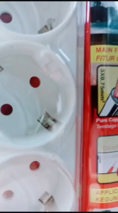 Kenmaster F-66 Stop Kontak 6 lubang On Off - Colokan Listrik 6 Socket On Off