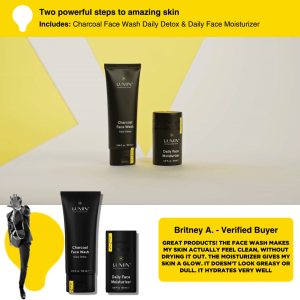 Lumin The Dynamic Duo Facial Kit For Men: Cleanse & Moisturize - SGPomades Official Retailer