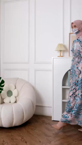 Baju Gamis Lebaran Terbaru New Fashion Dress Pakaian Muslim Syari Wanita Pesta Kondangan Motif