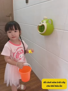 Đồ chơi khỉ háu ăn trái cây bắn bóng tính điểm có nhạc cải thiện khả năng vận động phối hợp tay mắt cho bé