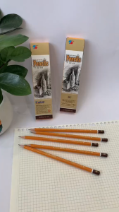 (Hộp 10 Cây) Bút chì gỗ lục giác 2B Thiên Long GP-018 Bút chì mềm đen nét đậm