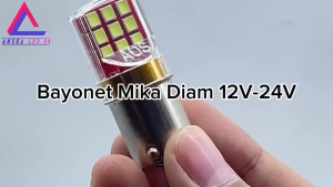 LAMPU SEIN KAKI 1 1156 18 LED MIKA 12 VOLT / 24 VOLT NYALA DIAM