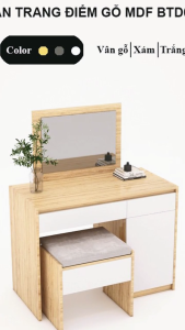 FREESHIP HCM - Bộ Bàn Trang Điểm + Gương + Ghế Ngồi Tatana BTD001 - có thiết kế theo yêu cầu