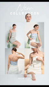 ETHER BOW TOP เสื้อเกาะอก แต่งโบว์