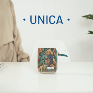 Wallts Unica Jasmine - Dompet Koin Wanita Kanvas Anti Air