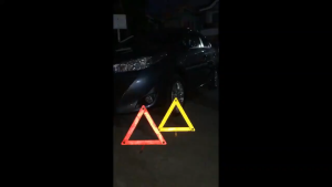 Early Warning Device Parking Tripod Warning Triangle Reflectorized Triangle Signature Car Safety Emergency Essentials