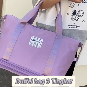 TRAVEL BAG DUFFEL / TAS TRAVEL BESAR ANTI AIR / PORTABLE GYM BAG / TAS FITNESS / TAS HAND CARRY Tas Gym Lipat Waterproof Tas Fitness Bahan Nylon - Lazada