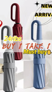 FUNPOINT [BUY 1 TAKE 1]24 Ribs Automatic Umbrella High-Quality Double keels Storm Resistant Large Anti Umbrella Sun And Rain UV Umbrella