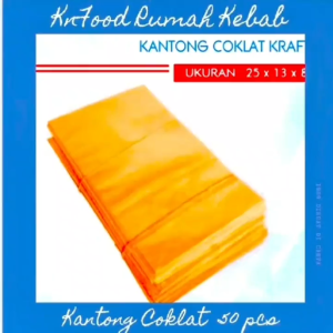 KANTONG COKLAT POLOS - PAPER BAG samson 50 PCS