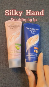 Kem dưỡng tay Nga Pyuku Silky Hands tuýp 80ml chứa tinh chất Olive dưỡng ẩm mềm mại da tay