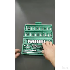 Ktools Kunci SOK 46 PCS Socket Set Kombinasi (1/4\") Full Lengkap Tool Kit Pas Ring L Motor Mobil