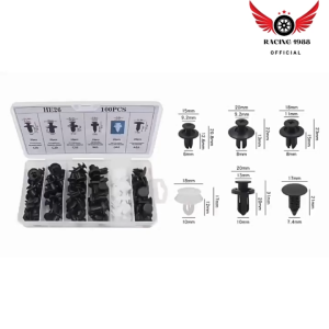 RC1988⚡พร้อมส่ง💯 100ชิ้น หมุดกิ๊บล็อค หมุดกิ๊บล็อคกันชน หมุดพลาสติก กิ๊บล็อครถยนต์ รถยนต์ Rivets คลิปผสมรถ หมุดยึดพลาสติก ชุดเครื่องมือ