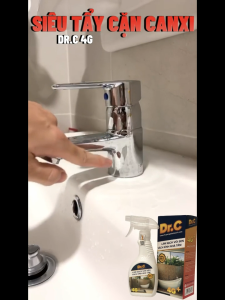 Tẩy Cặn Canxi Nhà TắmTẩy Vách Kính Vòi Sen InoxTẩy Ố Vàng Nhà Vệ Sinh LavaboTẩy Rỉ Sét Inox-4G Dr.C 300ml