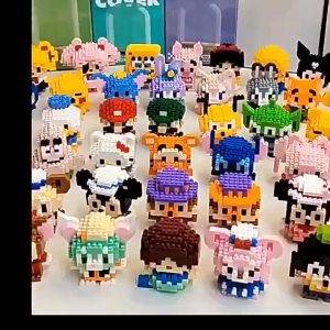 Mainan Anak Balok Susun Brick Toys Lego DIY 3D Puzzle Nano Block Edukatif Kartun Model Lucu